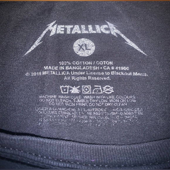 Metallica Ride the Lighting T-Shirt - Picture 2 of 3
